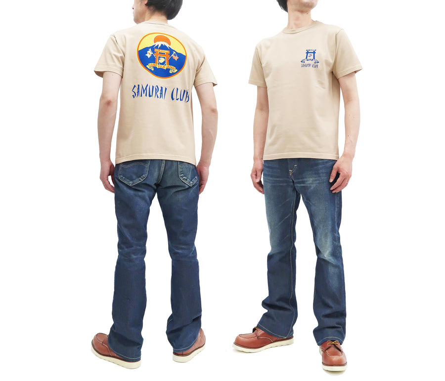 Buzz Rickson T-shirt Men's Military Graphic Short Sleeve Loopwheeled Tee BR78992 133 Beige