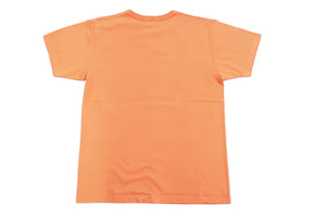 Buzz Rickson T-shirt Men's Military Graphic Flying Tigers Short Sleeve Loopwheeled Tee BR79046 Orange