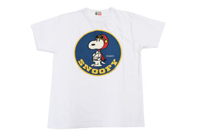 Buzz Rickson T-shirt Men's Snoopy Graphic Short Sleeve Loopwheeled Tee BR79049 101 White