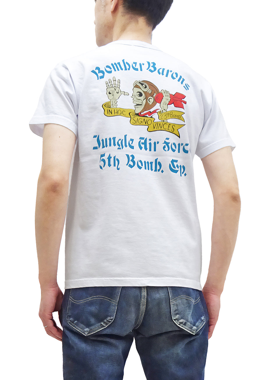 Buzz Clothes Military Rickson Barons Men\'s – shop WW2 Short Loo Sleeve Pine-Avenue Bomber RODEO-JAPAN T-shirt