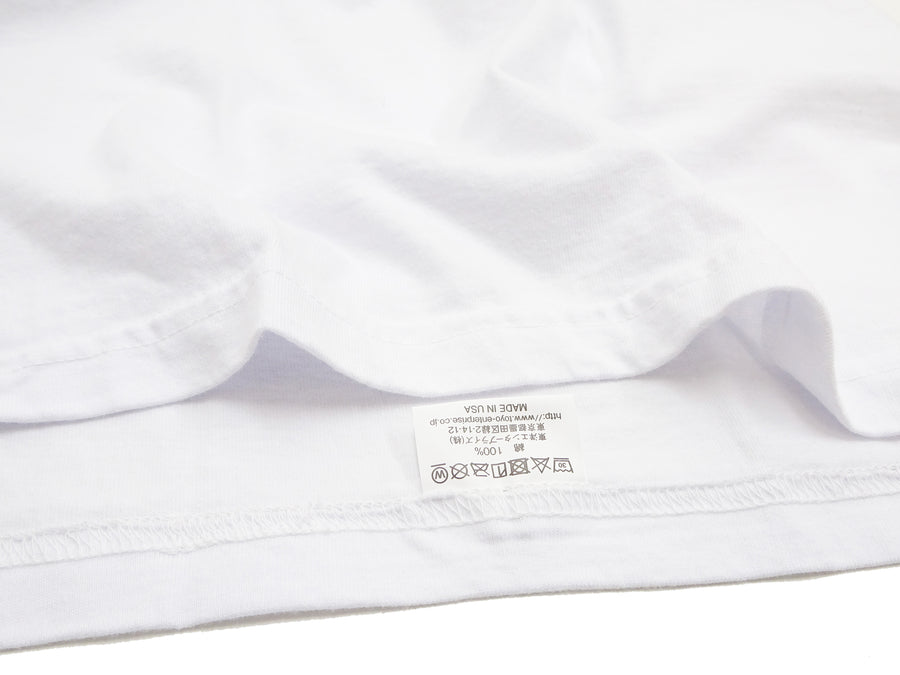 Buzz Rickson T-shirt Men's WW2 Bomber Barons Military Short Sleeve Loopwheeled Pocket Tee BR79131 101 White
