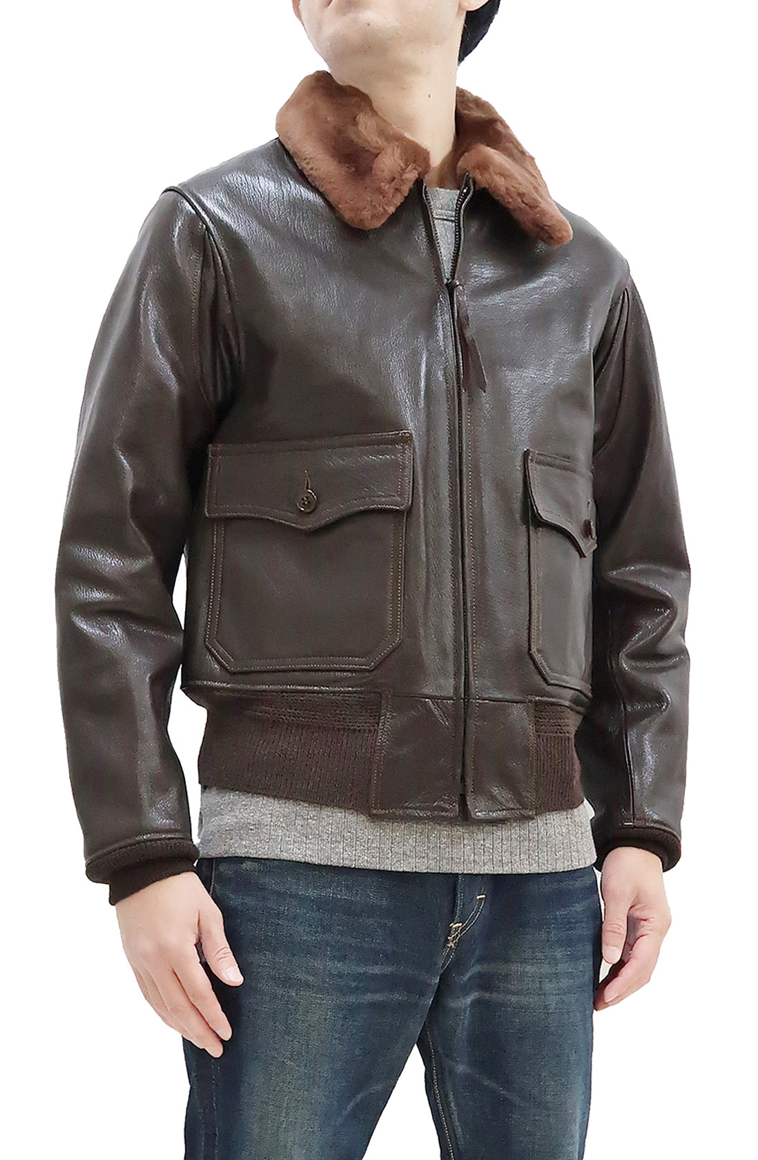 Buzz Rickson G-1 Flight Jacket Men's Reproduction of G1 Leather