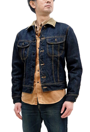 Studio D'artisan Blanket Lined Denim Jacket Men's Modify Version of Lee 101 Storm Rider Jacket D4187 One-Wash