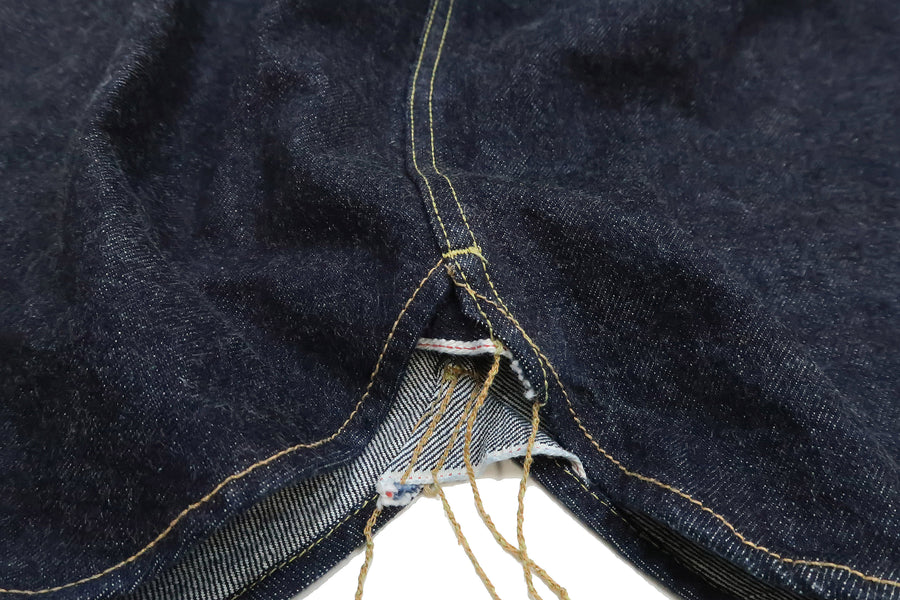 Studio D'artisan Denim Shirt Men's Long Sleeve 14 Oz. Heavy Japanese Selvage Denim Work Shirt D5335