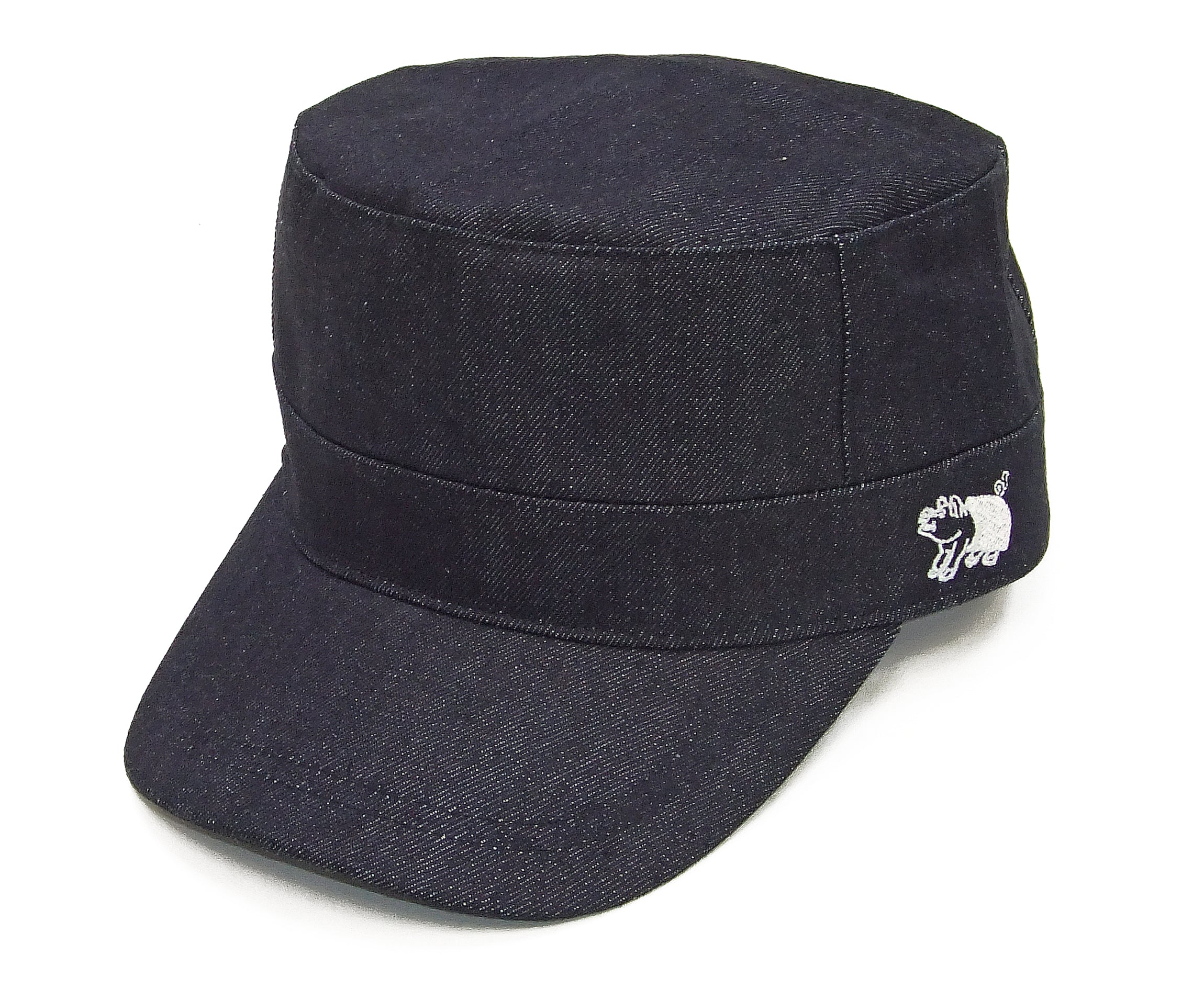 Studio D'artisan Denim Work Cap Men's Adjustable Flat Top