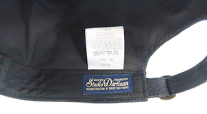 Studio D'artisan Denim Work Cap Men's Adjustable Flat Top Railroad Engineer Hat D7222
