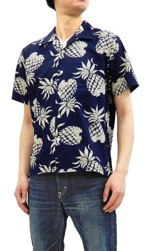 Duke Kahanamoku Men's Cotton Hawaiian Shirt Pineapple Short Sleeve 