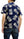 Duke Kahanamoku Men's Cotton Hawaiian Shirt Pineapple Short Sleeve Aloha Shirt DK37811 Navy-Blue