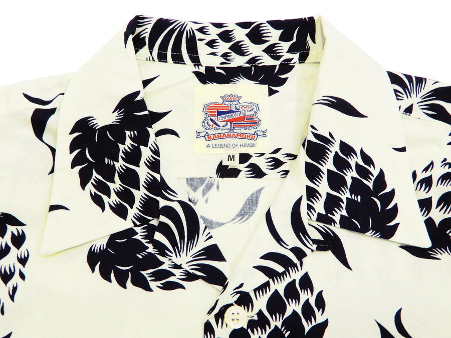 Duke Kahanamoku Men's Cotton Hawaiian Shirt Pineapple Short Sleeve 