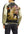 Satori Script Japanese Souvenir Jacket Koi Fish Carp Men's Sukajan GSJR-004 Black/Beige