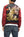 Satori Script Japanese Souvenir Jacket Koi Fish Carp Men's Sukajan GSJR-004 Black/Wine