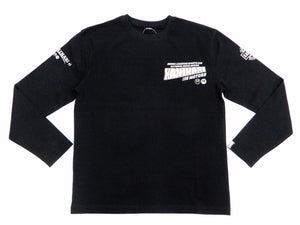 Kaminari T-Shirt Men's Classic Japanese Car Graphic Long Sleeve Tee KMLT-219 Black