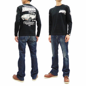 Kaminari T-Shirt Men's Classic Japanese Car Graphic Long Sleeve Tee KMLT-219 Black