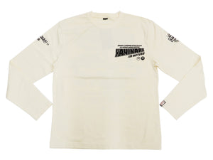 Kaminari T-Shirt Men's Classic Japanese Car Graphic Long Sleeve Tee KMLT-219 Off-White