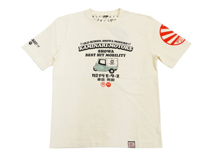 Kaminari T-Shirt Men's Classic Japanese Car Graphic Short Sleeve Tee Efu-Shokai KMT-224 Off-White