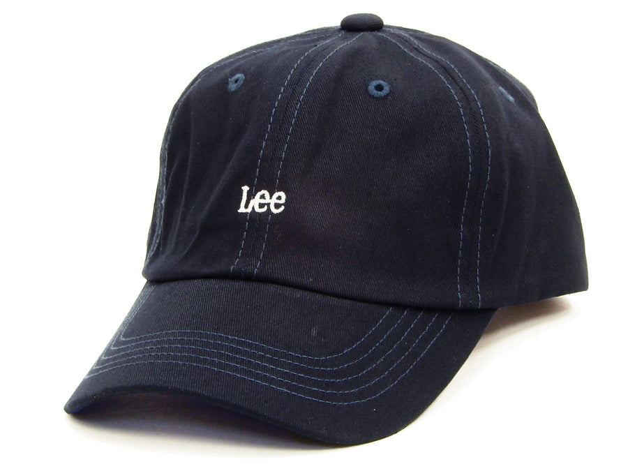 Lee Cap Men's Medium Crown Pre-curved Bill Cotton Twill Hat with Lee Embroidery LA0388-504 Dark-Blue