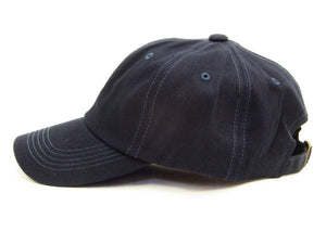 Lee Cap Men's Medium Crown Pre-curved Bill Cotton Twill Hat with Lee Embroidery LA0388-504 Dark-Blue