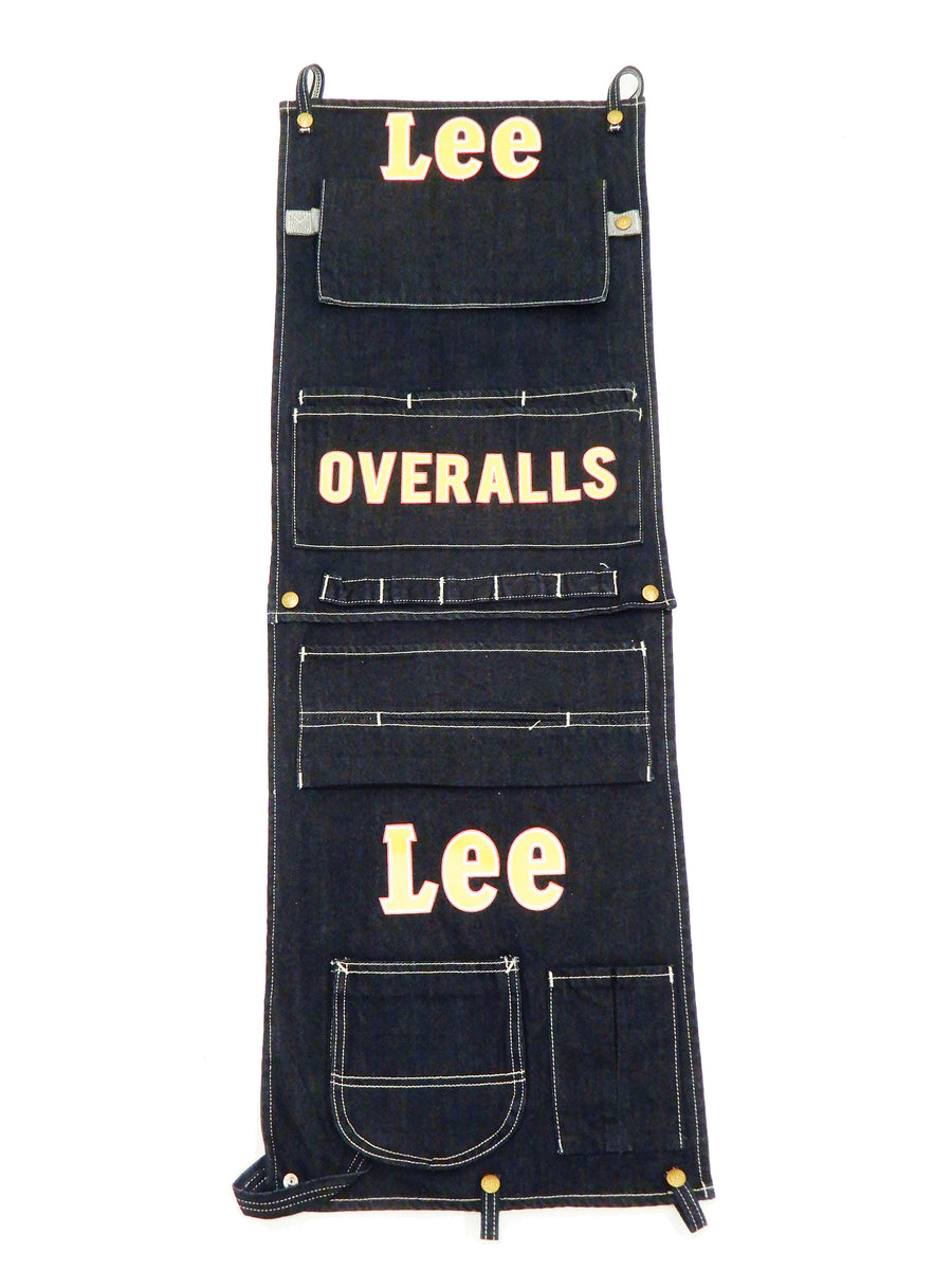 Lee Denim Wall Hanging Pockets Logo Graphic Connectable Organizer with Multipurpose Pockets LA0555-00 Deep Blue Indigo
