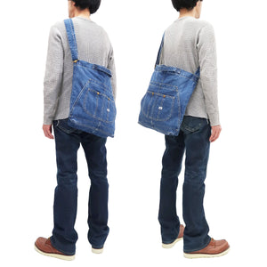 Lee Denim Shoulder Bag Men's Casual Crossbody Bag with Lee Bib