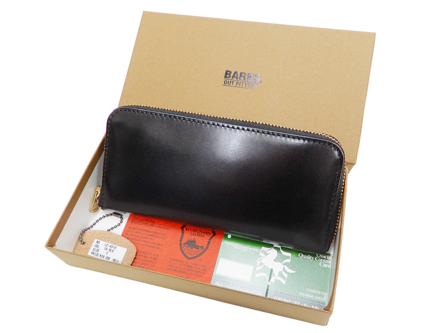 Men's Casual Leather Long Wallet Barns Outfitters Cordovan Zip