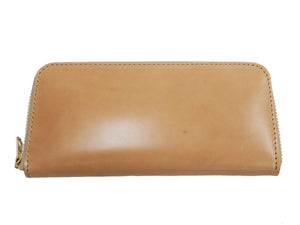 Men's Casual Leather Long Wallet Barns Outfitters Cordovan Zip Around Wallet LE-4318 Beige