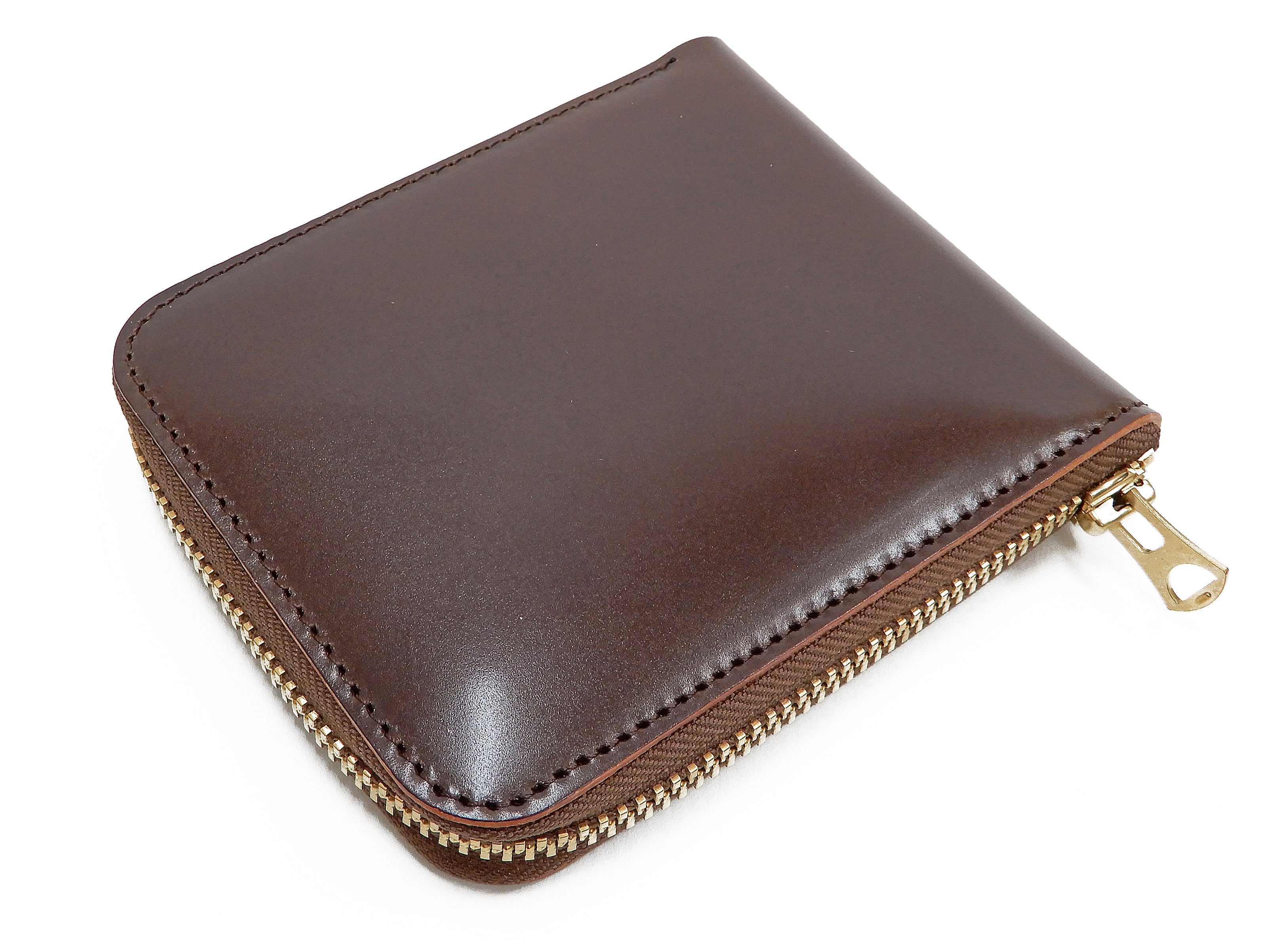 Men's Casual Leather Short Wallet Barns Outfitters Cordovan Zip 