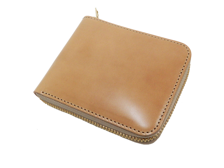 Brown Leather Wallet Leather Zip Around Wallet With Credit 