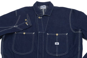 Lee Coverall Men's Reproduction of Union-All Long Sleeve Unlined Coveralls LM7213 LM7213-200 Rince Deep Blue Indigo