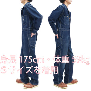 Lee Coverall Men's Reproduction of Union-All Long Sleeve Unlined Coveralls LM7213 LM7213-236 Faded-Denim