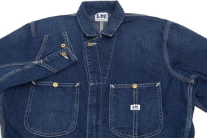 Lee Coverall Men's Reproduction of Union-All Long Sleeve Unlined Coveralls LM7213 LM7213-236 Faded-Denim