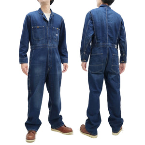 Lee Coverall Men's Reproduction of Union-All Long Sleeve Unlined Coveralls LM7213 LM7213-136 Fade-Denim