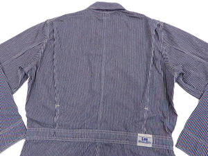 Lee Coverall Men's Reproduction of Union-All Long Sleeve Unlined Coveralls LM7213 LM7213-104 Hickory Stripe