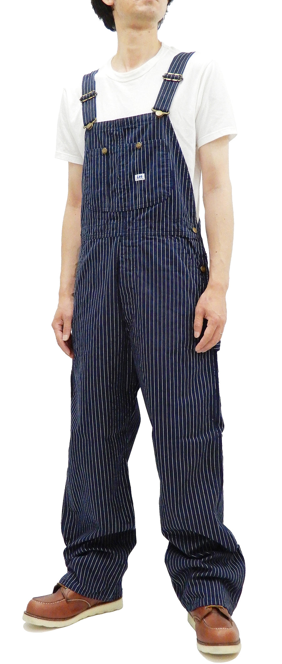 Lee Overalls Men's Casual Fashion Wabash Stripe Bib Overall High 