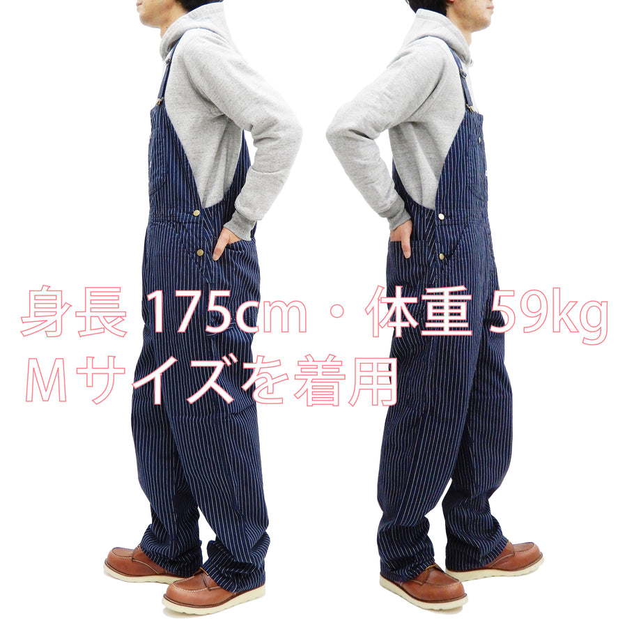 Lee Overalls Men's Casual Fashion Wabash Stripe Bib Overall High-Back LM7254 LM7254-1204