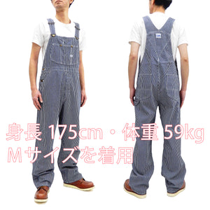 Lee Overalls Men's Casual Fashion Hickory Stripe Bib Overall High-Back LM7254 LM7254-1104