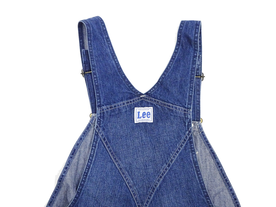 Lee Overalls Men's Casual Fashion Bib Overall High-Back LM7254 LM7254-2136 Mid-Wash Faded Blue