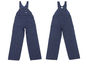 Lee Overalls Men's Casual Fashion Bib Overall High-Back LM7254 LM7254-2204 Indigo Twill with White Pinstripe Stitching