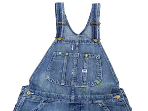 Lee Overalls Men's Ripped Patched Painted Distressed Denim Bib Overall LM7254 LM7254-399