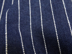 Lee Overalls Men's Casual Fashion Bib Overall High-Back LM7254 LM7254-2204 Indigo Twill with White Pinstripe Stitching