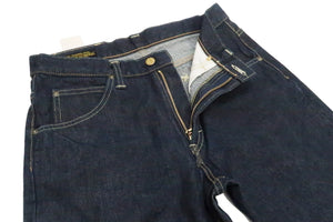 Lee Jeans 101Z with Zip fly Men's Regular Fit Straight Jeans LM8101 Made in Japan LM8101-500 One-Washed Deep Blue Indigo Denim