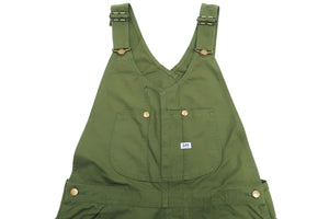 Lee Overalls Men's Casual Fashion Double Knee Duck Canvas Bib Overall High-Back LM8605 LM8605-121 Olive