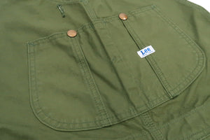 Lee Overalls Men's Casual Fashion Double Knee Duck Canvas Bib Overall High-Back LM8605 LM8605-121 Olive