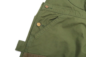 Lee Overalls Men's Casual Fashion Double Knee Duck Canvas Bib Overall High-Back LM8605 LM8605-121 Olive