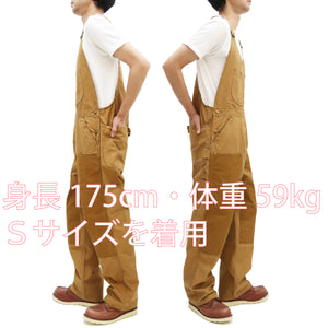 Lee Overalls Men's Casual Fashion Double Knee Duck Canvas Bib Overall High-Back LM8605 LM8605-145 Brown