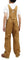 Lee Overalls Men's Casual Fashion Double Knee Duck Canvas Bib Overall High-Back LM8605 LM8605-145 Brown