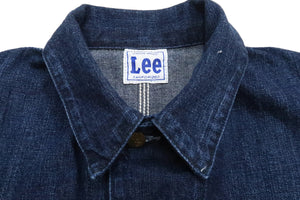 Lee Loco Jacket LT0659 Men's Chore Coat Unlined Railroad Work Jacket LT0659-336 Mid-Wash Faded Blue Denim