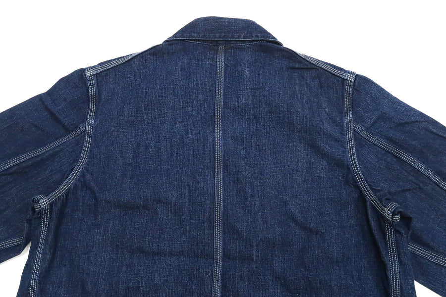Lee Loco Jacket LT0659 Men's Chore Coat Unlined Railroad Work Jacket LT0659-336 Mid-Wash Faded Blue Denim