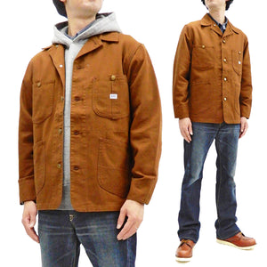 Lee Loco Jacket Men's Brown Duck Canvas Chore Coat Railroad Work Jacket LT0659 LT0659-168 Brown