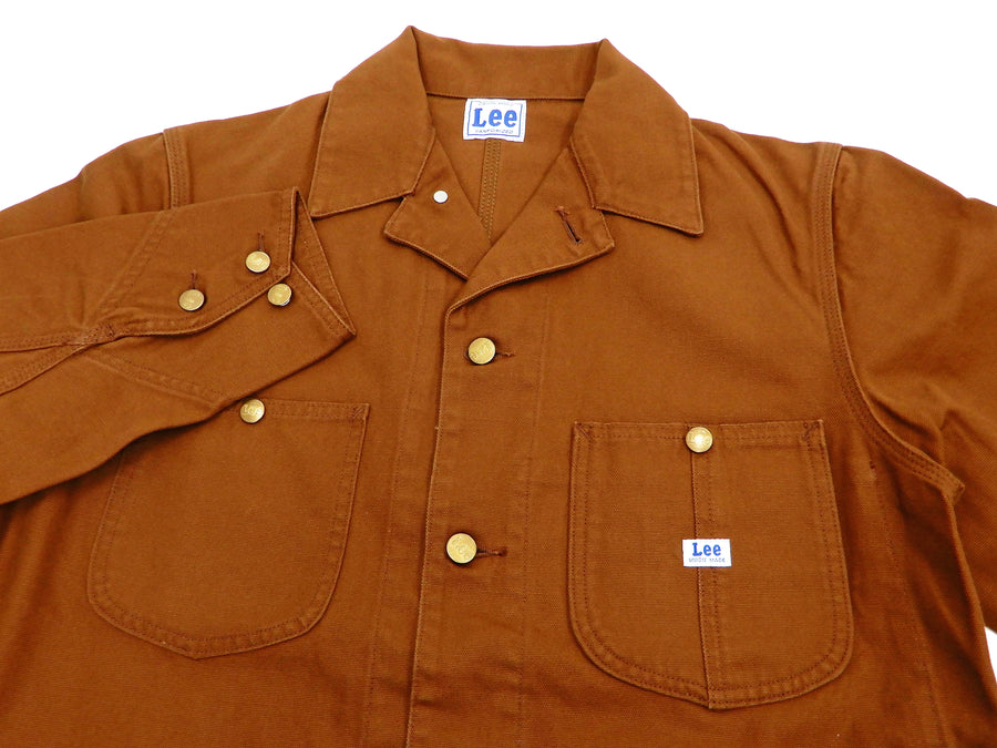 Lee Loco Jacket Men's Brown Duck Canvas Chore Coat Railroad Work Jacket LT0659 LT0659-168 Brown