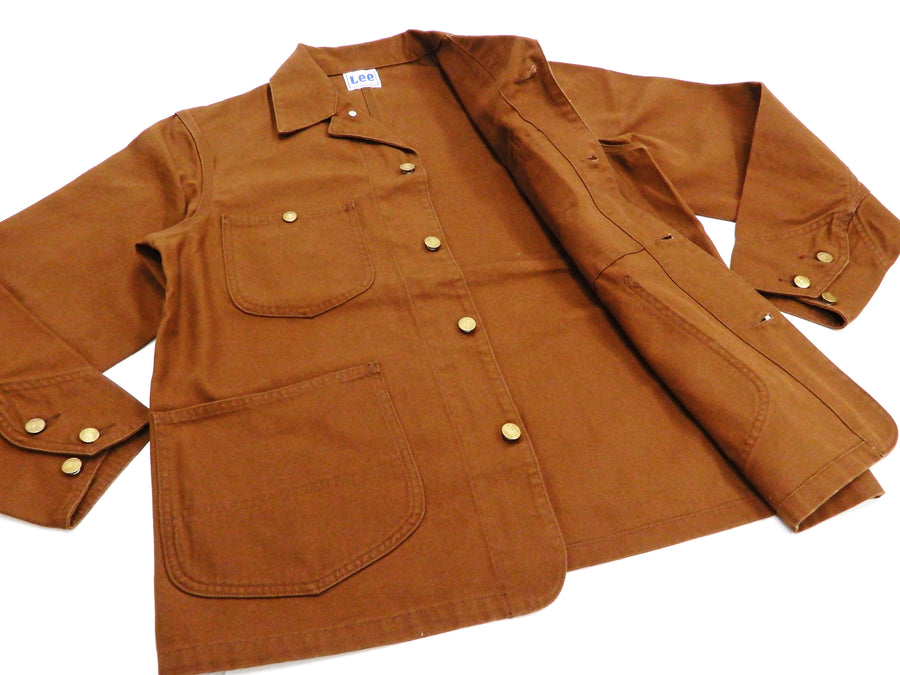 Lee Loco Jacket Men's Brown Duck Canvas Chore Coat Railroad Work Jacket LT0659 LT0659-168 Brown